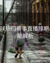 B体育全球热门赛事直播排期总览｜功能解析