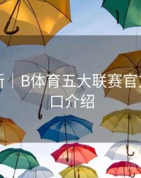 内容更新｜B体育五大联赛官方数据接口介绍