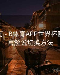观赛日历 - B体育APP世界杯直播多语言解说切换方法