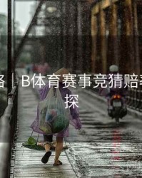 竞猜攻略｜B体育赛事竞猜赔率算法初探