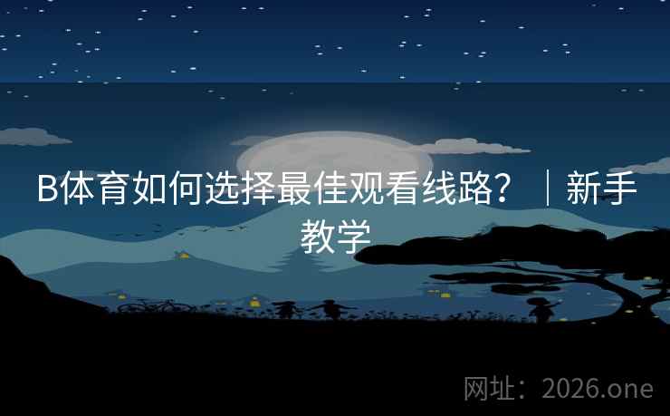 B体育如何选择最佳观看线路？｜新手教学