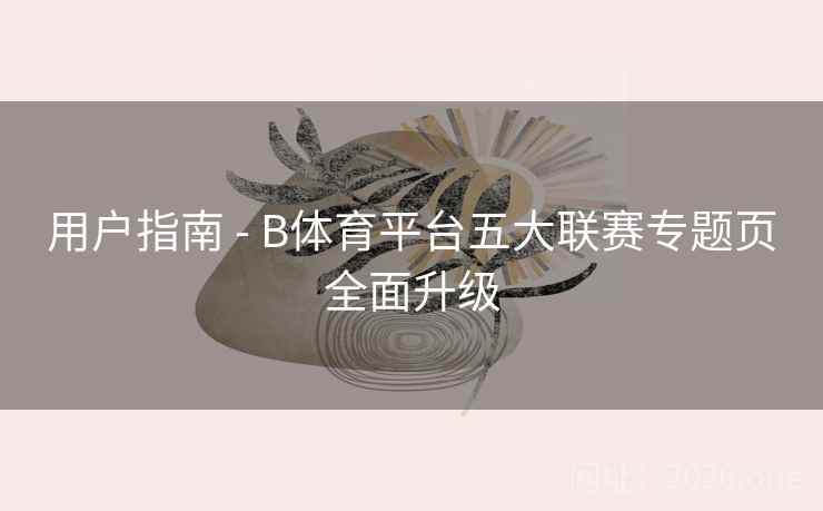 用户指南 - B体育平台五大联赛专题页全面升级 用户指南 - B体育平台五大联赛专题页全面升级